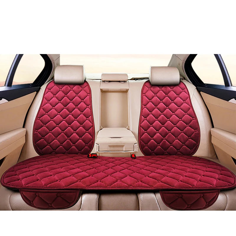 Universal Plush Car Seat Cushion – Winter Warmth for Automotive Interior