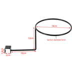 Wall Mounted Steel Helmet Rack – Black and White Hanger for Motorcycle Gear