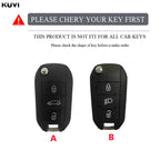 TPU Car Flip Key Case – Protective Shell for Peugeot and Citroen Accessories