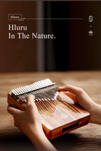 Hluru Wooden Kalimba – 21 Key Thumb Piano for Music Beginners and Education