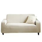 Jacquard Stretch Sofa Cover – Elastic Slipcover for L Shape and Standard Couches