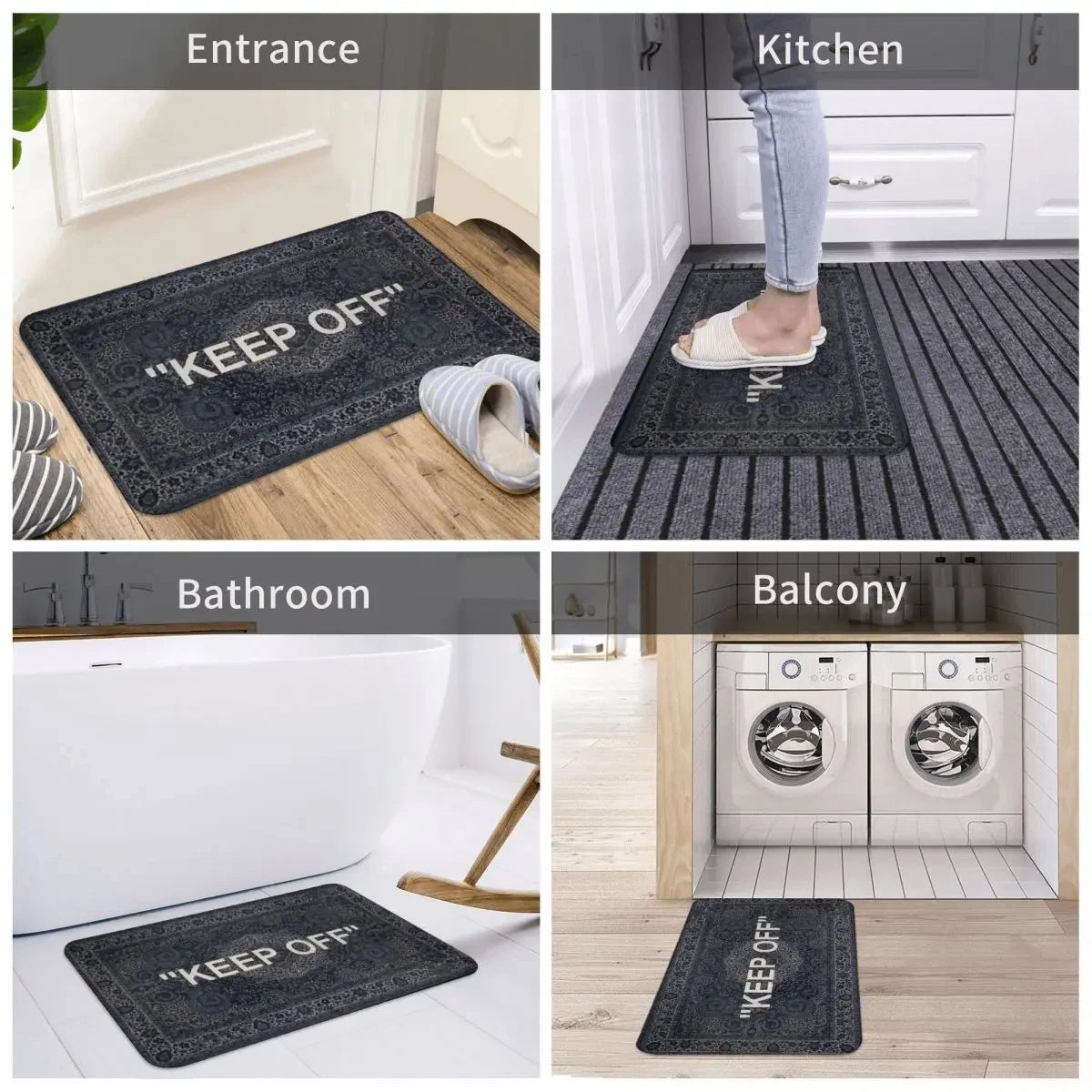 Non-Slip Floor Mat – Decorative Rug for Living Room Entrance and Hallway