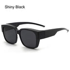 Polarized Fit Over Sunglasses – Square Wrap Around UV Protection for Outdoors