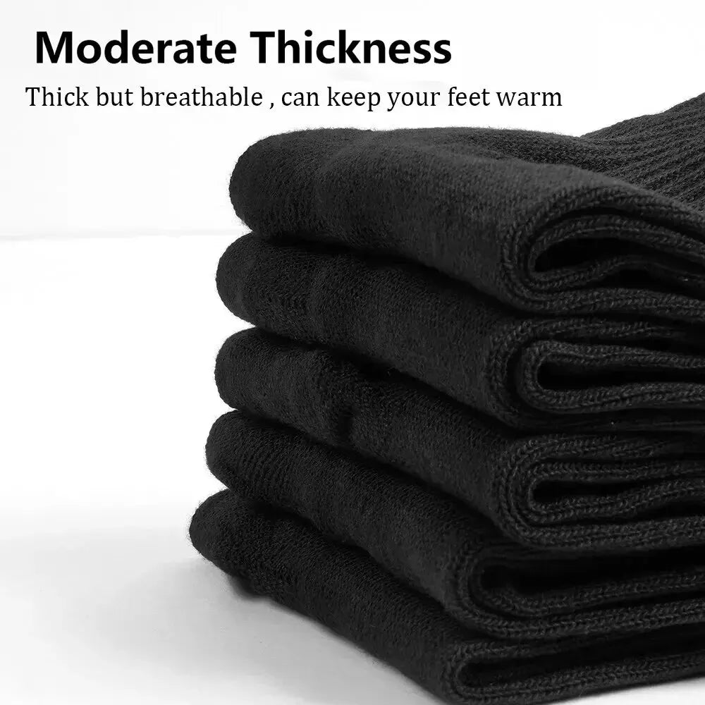 Cotton Mid-calf Socks – Solid Colour Daily Wear for Men