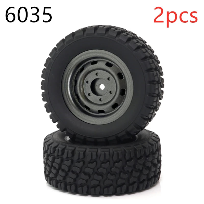 RC Car Spare Parts – Oil Shock Absorbers and Tires for 1/16 Scale Models