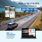 4-Lens 360 Dash Cam – HD WiFi GPS Car Recorder for 24h Parking Monitoring