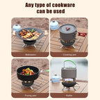 Portable High-Power Camping Gas Stove – Windproof Burner for Outdoor Cooking