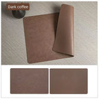 Faux Leather Placemats – Heat Resistant Non-Slip Table Mats for Dining Room
