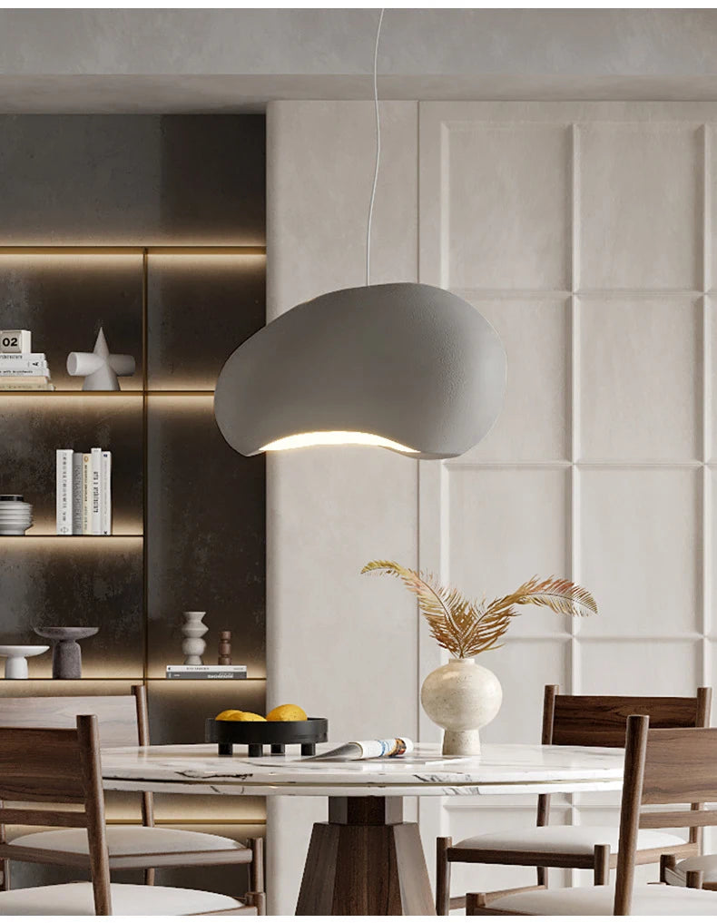 Wabi Sabi Pendant Light – Nordic Minimalist Chandelier for Dining Room Decor