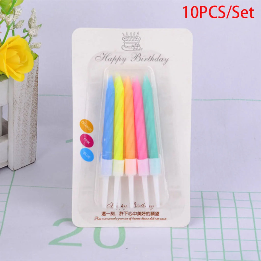 Colorful Digital Number Candles – Decorative Party Cake Toppers for Birthdays