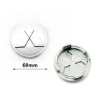 Wheel Center Hubcaps – Mitsubishi Ralliart Emblem for Car Rim Customization