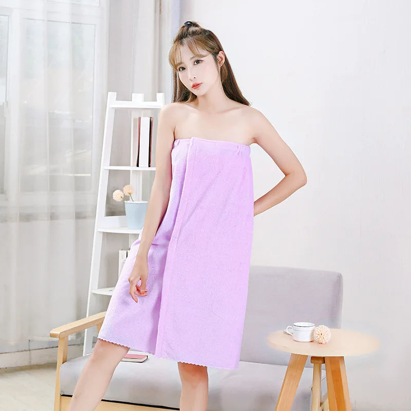 Wearable Bath Towel Wrap – 135x80cm Quick Dry Microfiber for Spa and Gym