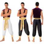 Arabian Prince Costume – Men’s Aladdin Cosplay Outfit for Halloween