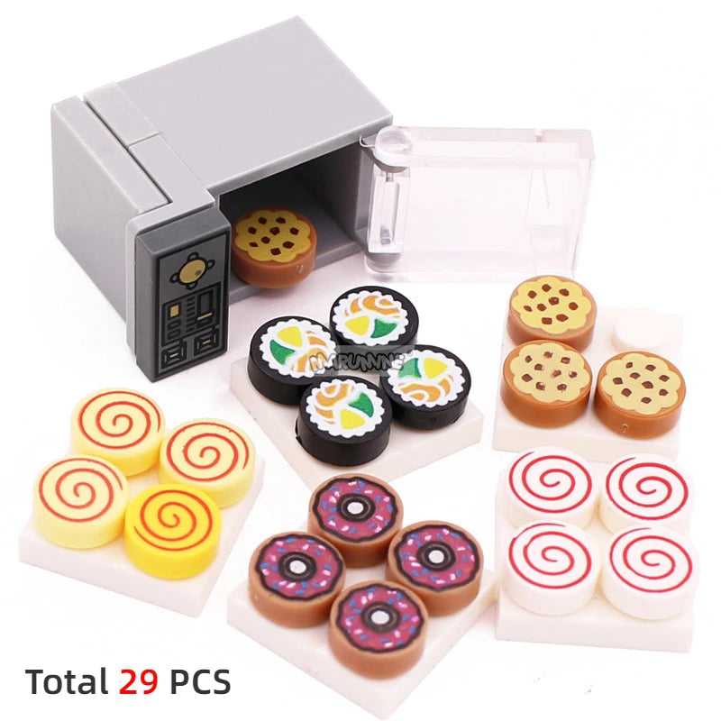 Mini Food Building Blocks – Toy Kitchen Accessories for Creative Play