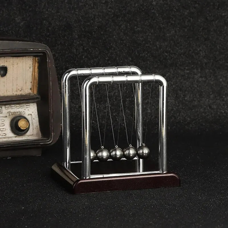 Newton's Cradle Steel Balance Balls – Physics Science Toy for Stress Relief