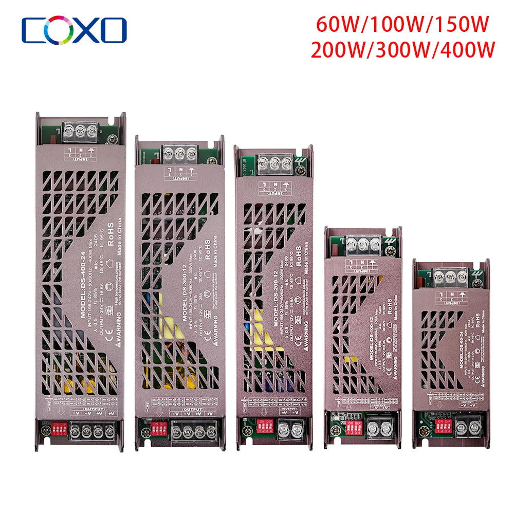 Ultra Thin LED Transformer – Adjustable Power Supply for Strip Lighting
