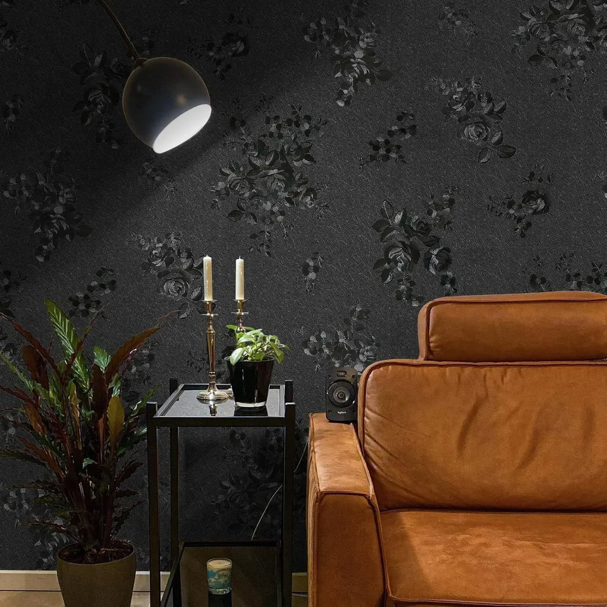 3D Floral Peel and Stick Wallpaper – Embossed Self-Adhesive Film for Decor