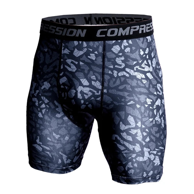 Compression Shorts – 3D Printed Camouflage for Gym and Bodybuilding