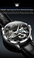 Automatic Mechanical Wristwatch – Skeleton Dial for Men Business Formal