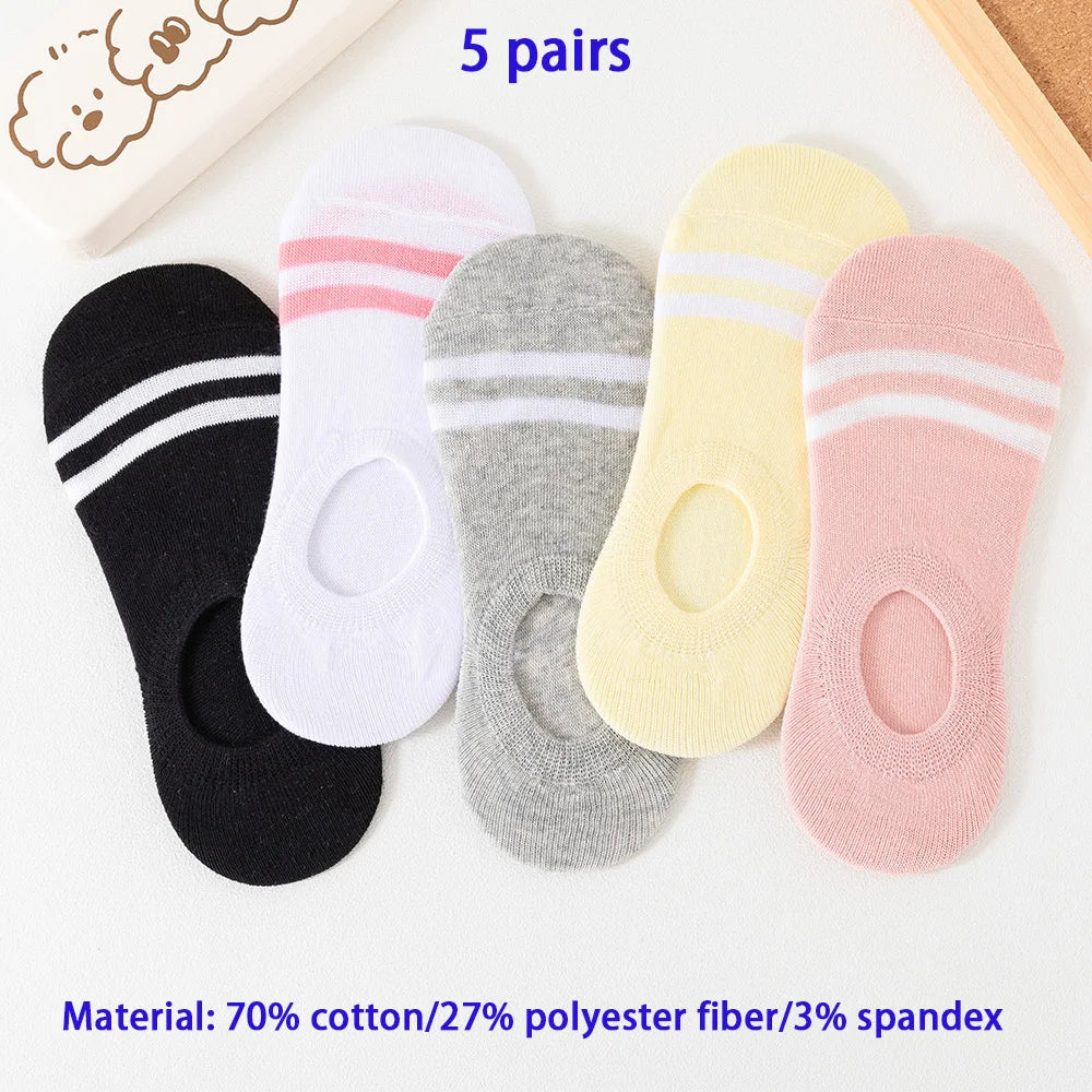 Breathable Cotton Ankle Socks – Mesh Sports Footwear for Summer Casual Wear