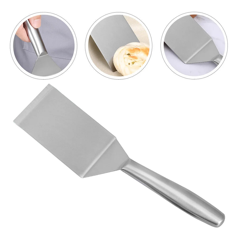 Stainless Steel Frying Spatula – Durable Kitchen Tool for Steak Cooking