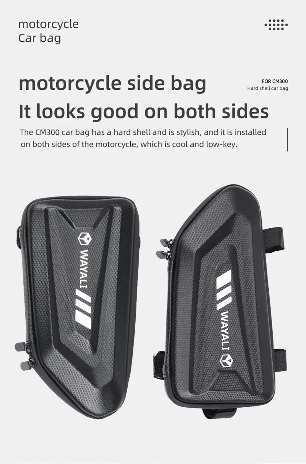 Waterproof Frame Side Bags – Motorcycle Storage for Triumph Tiger 900