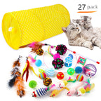 Interactive Cat Play Tunnel – Foldable Mouse and Fish Toy Set for Pets
