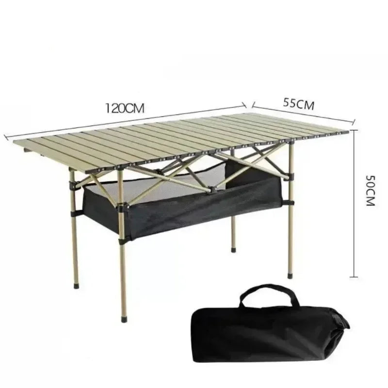Aluminum Folding Camping Table – Lightweight Portable Desk for Picnics