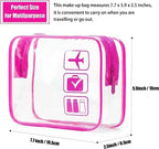 Transparent PVC Travel Toiletry Bag – Waterproof Cosmetic Organizer for Packing