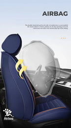 Full-Wrap Leather Car Seat Covers – Durable Universal Fit for All-Season Driving