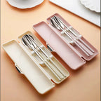 Stainless Steel Cutlery Set – Portable Flatware for Camping and Picnics