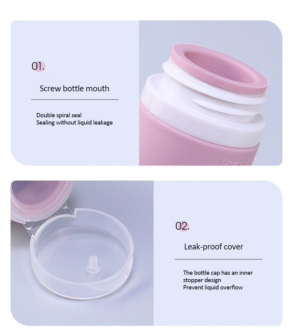 Refillable Silicone Travel Bottles – Leakproof Containers for Toiletries