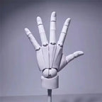 Articulated Wooden Hand Model – Posable Sketching Figurine for Artists