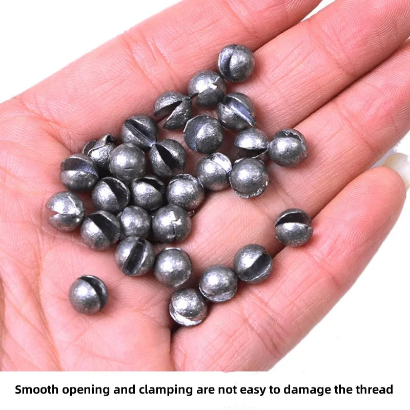 Round Lead Fishing Sinkers – Assorted Weight Kit for Freshwater Angling