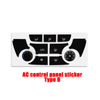 AC Panel Button Repair Decals – Interior Restoration Stickers for Opel Vauxhall