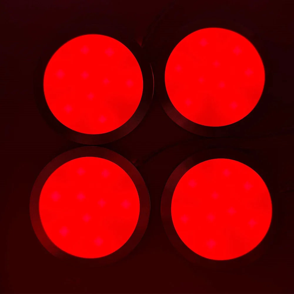 WiFi RGB LED Puck Lights – Dimmable Under Cabinet Lighting for Kitchen Decor