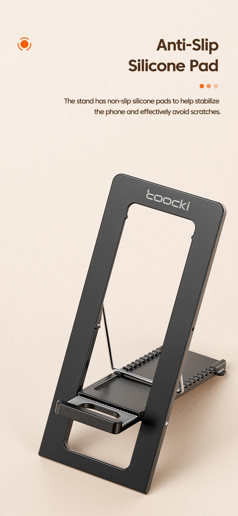 Ultra Thin Phone Stand – Foldable Adjustable Smartphone Holder for Desk