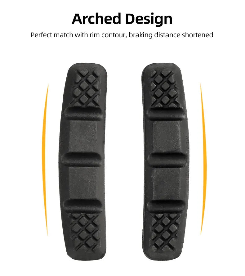 60mm Threaded V-Brake Pads – All-Weather MTB Brake Shoes for Mountain Bikes