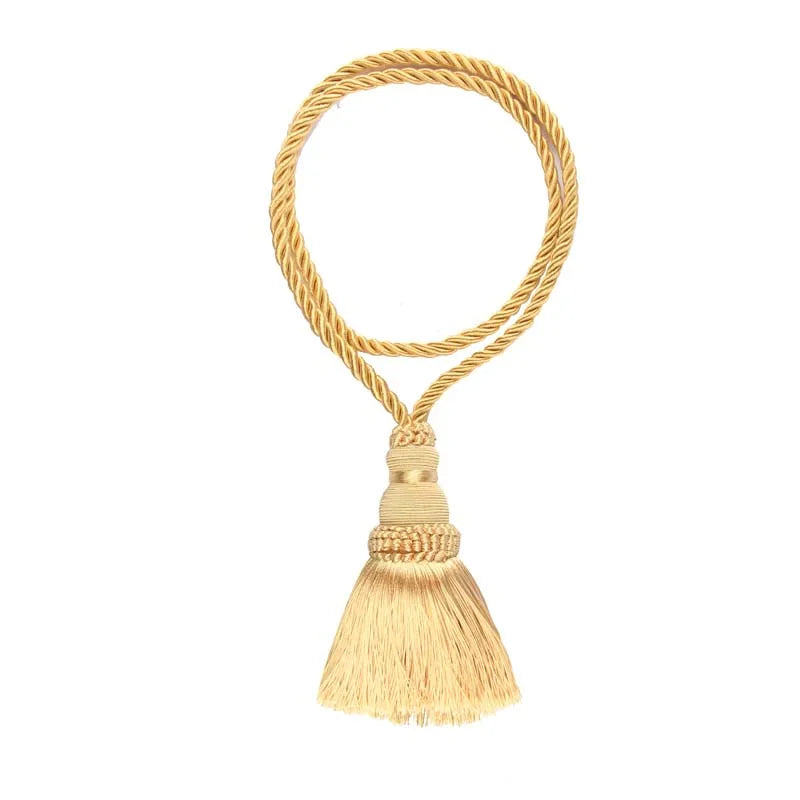 Decorative Curtain Tassel Tieback – Braided Rope Holder for Home Decor