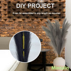 47" Faux Pampas Grass – Tall Fluffy Artificial Stems for Home Decor