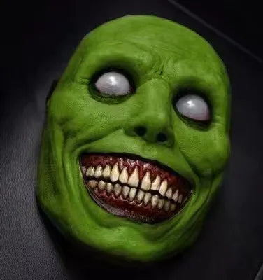 Latex Demon Horror Mask – Creepy Exorcist Prop for Halloween Cosplay