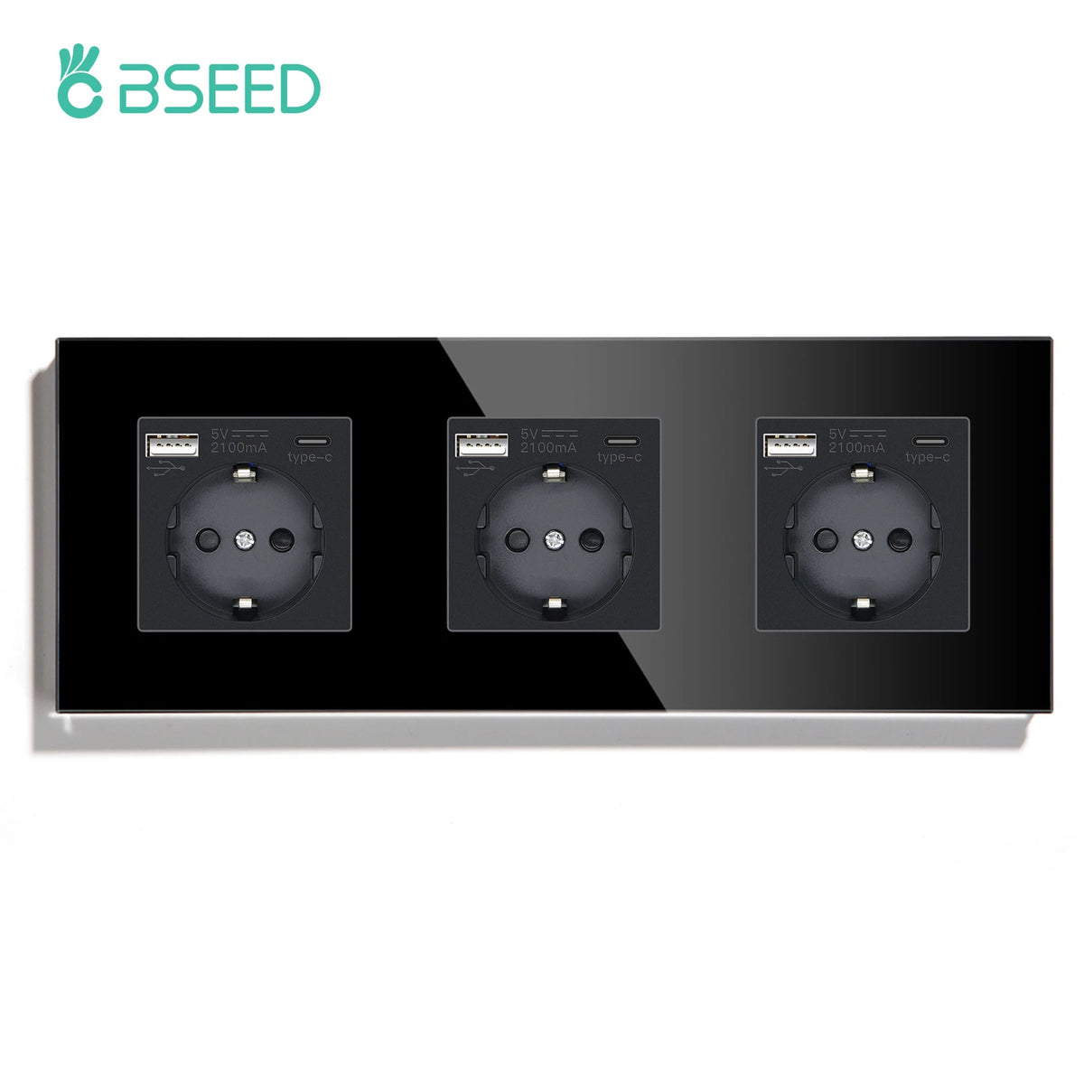 BSEED Touch Light Switch – LED Wall Socket with USB-C for Modern Home Decor