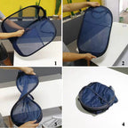 Foldable Mesh Laundry Basket – Large Breathable Storage for Home Organization