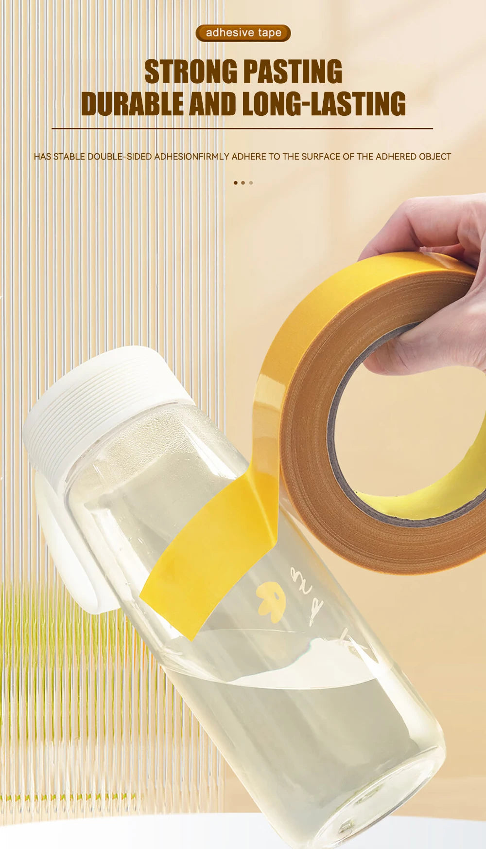 Double Sided Adhesive Tape – Super Strong Traceless Strip for Home and Office