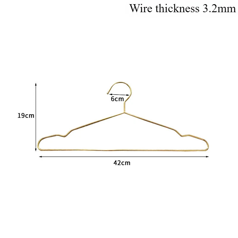 Gold Stainless Steel Coat Hangers – Durable Metal Closet Organizers for Home