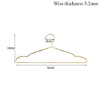 Gold Stainless Steel Coat Hangers – Durable Metal Closet Organizers for Home
