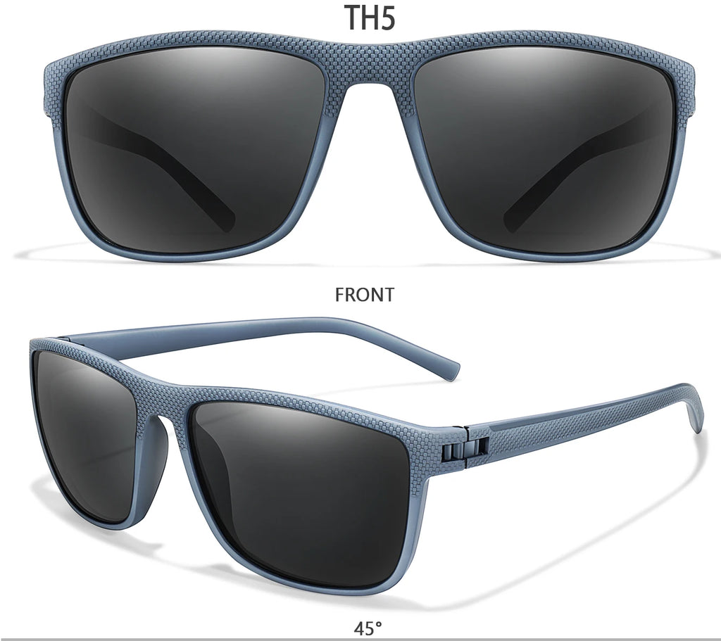 Polarized Cycling Sunglasses – UV400 Square Eyewear for Outdoor Sports