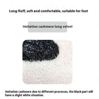 Irregular Letter Floor Mat – Soft Anti-Slip Faux Cashmere Rug for Bedroom