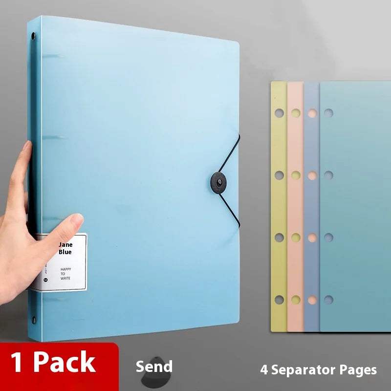 Four Hole A4 Binder – Durable Data Storage Folder for Office Notes