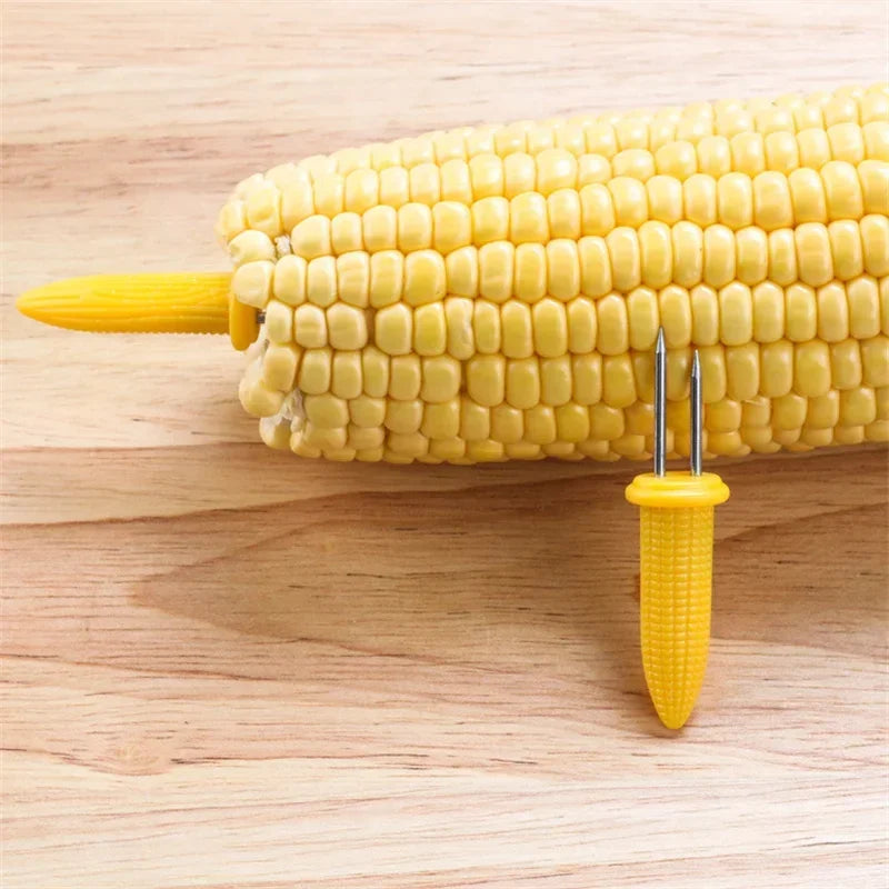 Stainless Steel Corn Holders – Skewers for Outdoor Barbecue and Camping